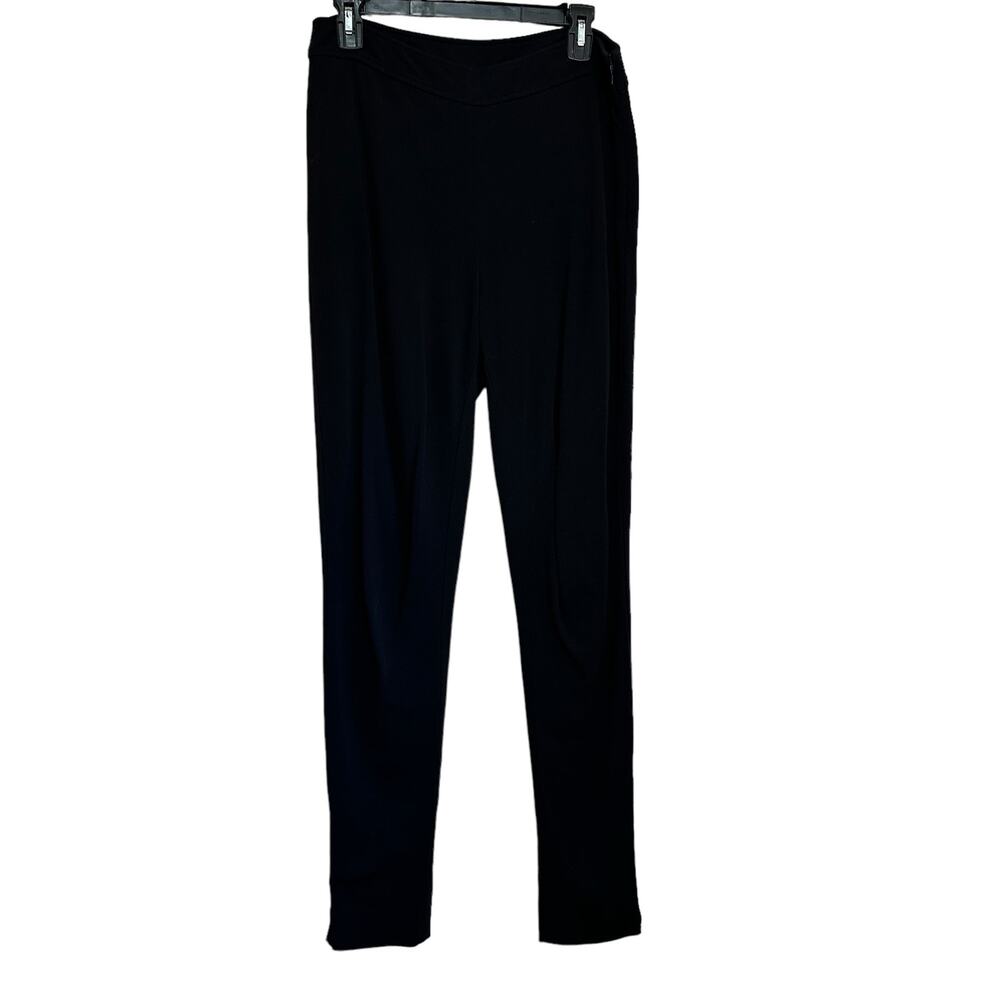 St. John Black Dress Pants Ankle Zip sz 10